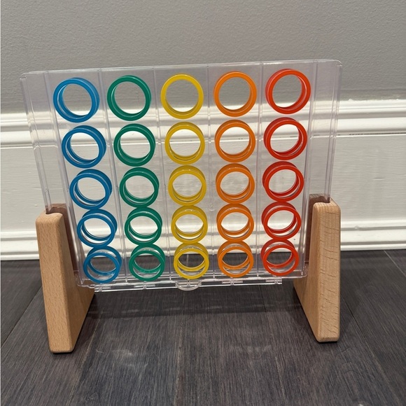 LOVEVERY Other - Lovevery Wooden & Acrylic Colorful Connect Four Game Infants Toddlers- NO PIECES